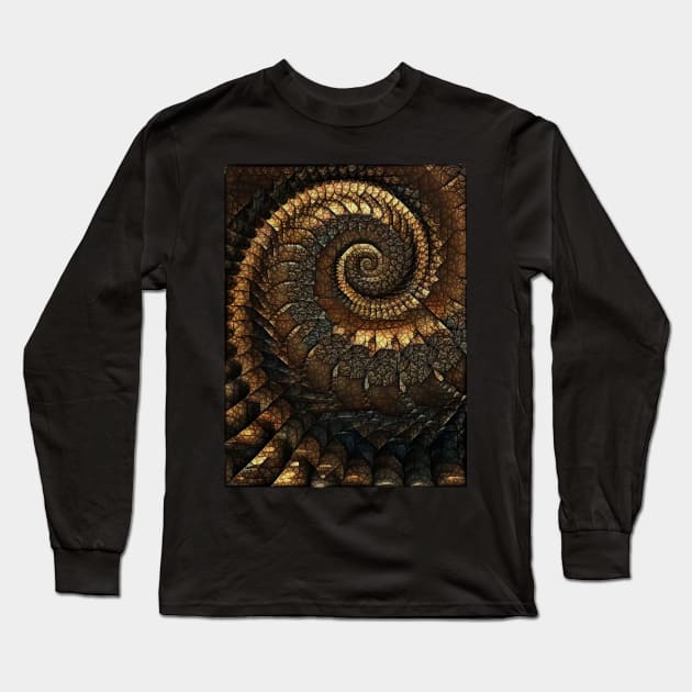 Glossy Gold Long Sleeve T-Shirt by Mistywisp